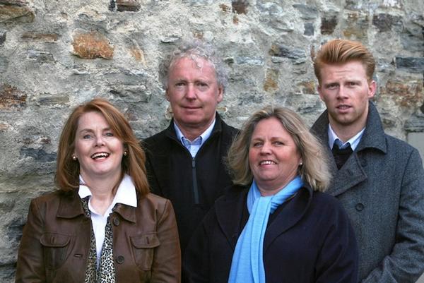  Dan Rutledge, Jill and George Cole and Kirsty McCorkindale - the New Zealand Sotheby's International Realty Wanaka team.